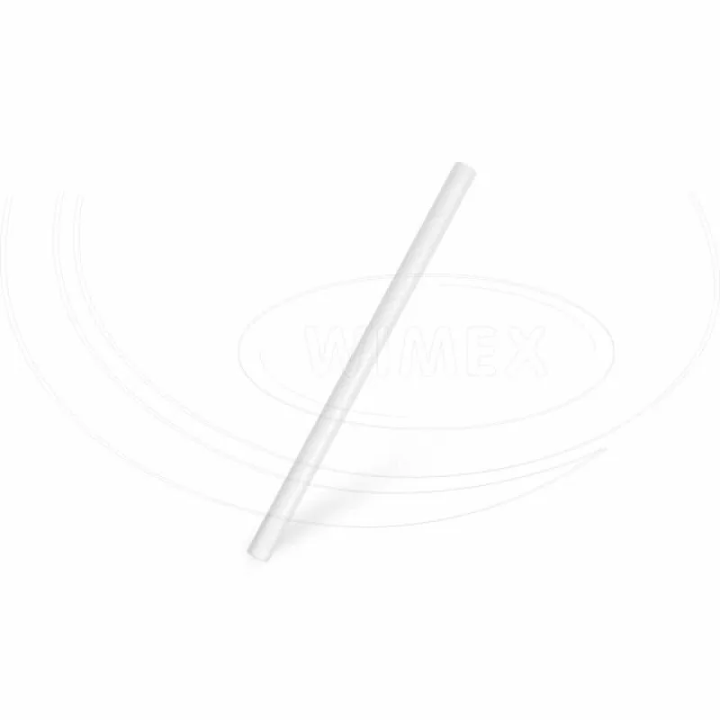 Slámky papírové JUMBO bílé 15 cm, Ø 8 mm [100 ks] (40915)