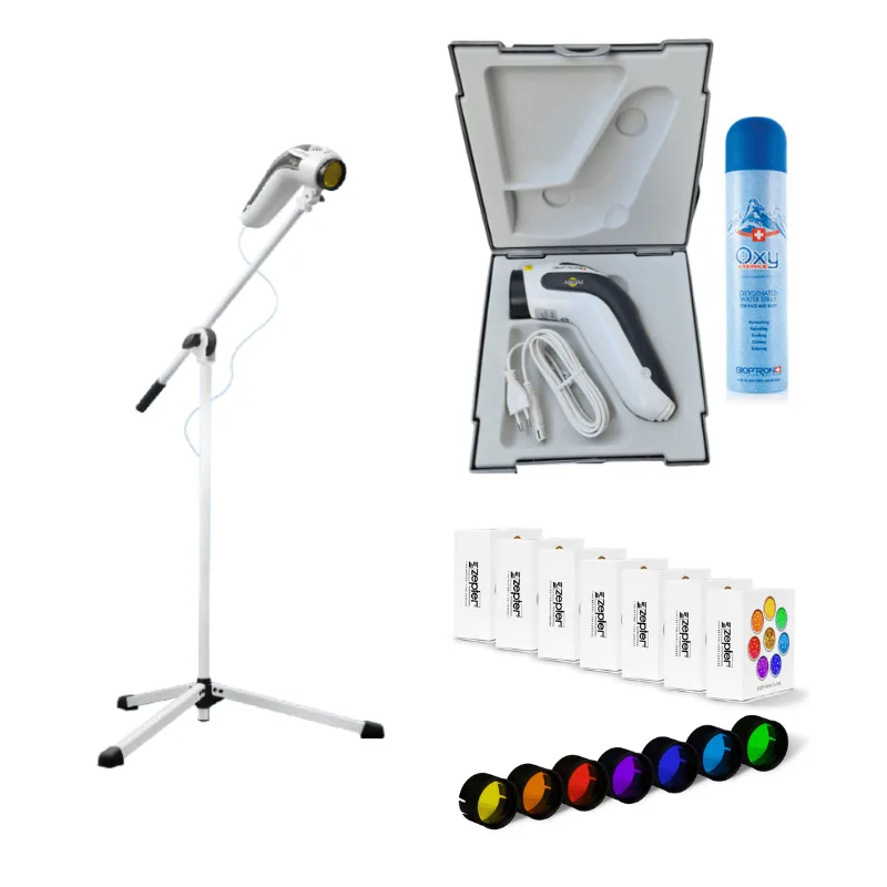 Biolampa Zepter Bioptron Medall, stojan a farebná terapia