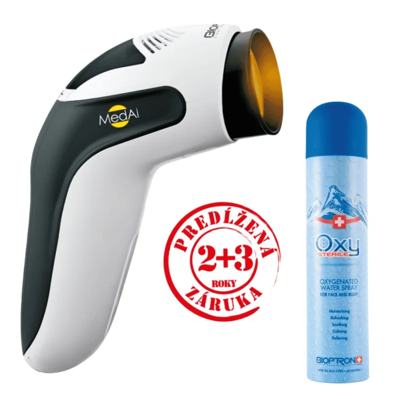 Biolampa Zepter Bioptron Medall + hyperpolarizovaný filter C60 + OXY sprej