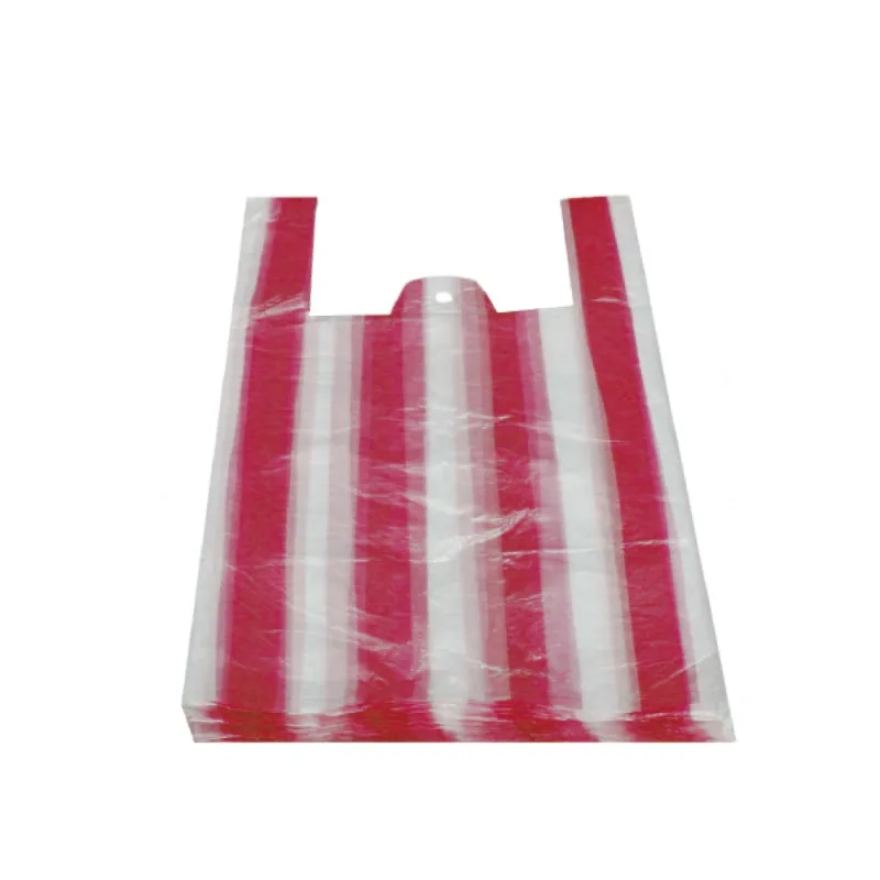 Tašky 10 kg (HDPE) pruhované 30+14 x 50 cm [100 ks] (68410-10A)