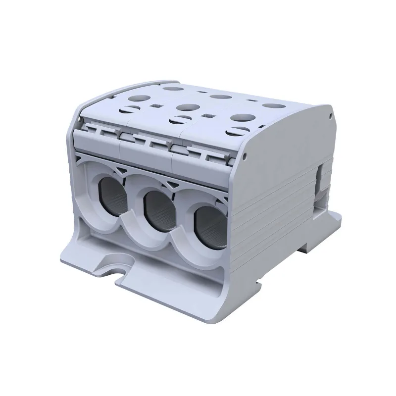 Univerzálna svorka SIMBLOCK STB 95-3 sivá Al/Cu 3x95mm2 jednopólová, 6 otvorov