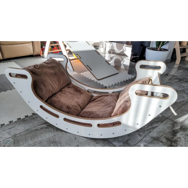 DAPAL Vankúš premium do Montessori hojdačky XL svetlo hnedý 1120 × 510 × 50 mm