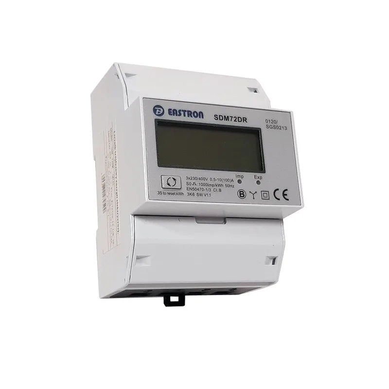 Elektromer 3F na DIN lištu trojfázový digitálny VCX EASTRON SDM72 DR MID Reset 100A