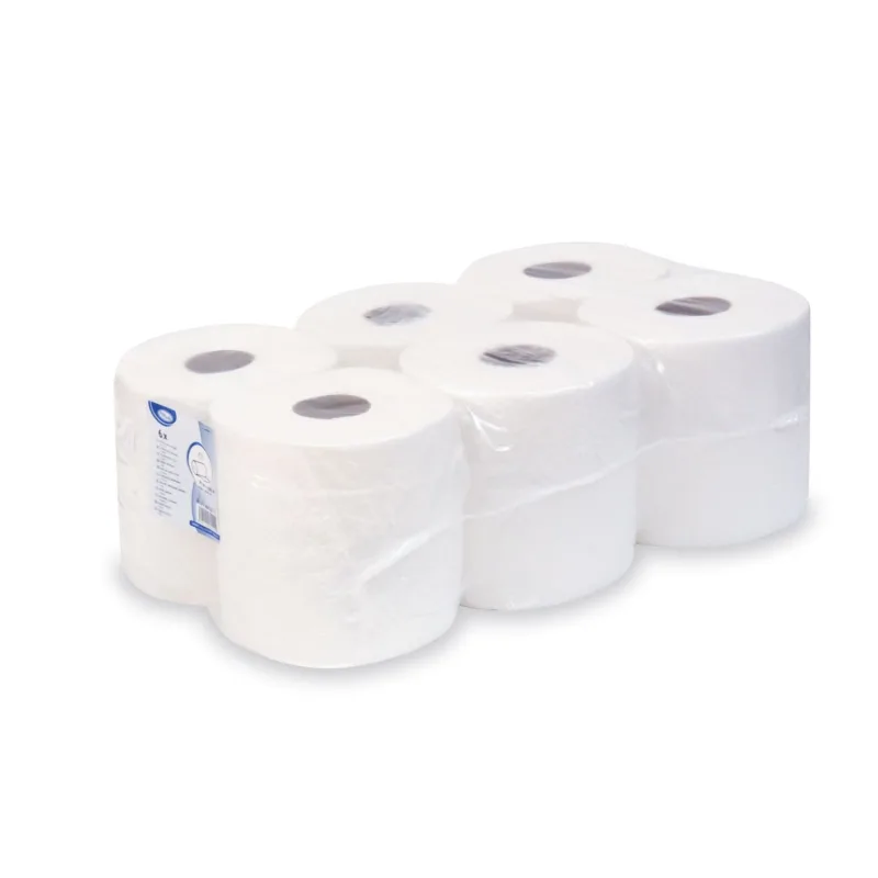 Utěrky tissue rolované 2-vr. 19 cm x 100 m (Ø 17 cm) [6 ks] (60122)