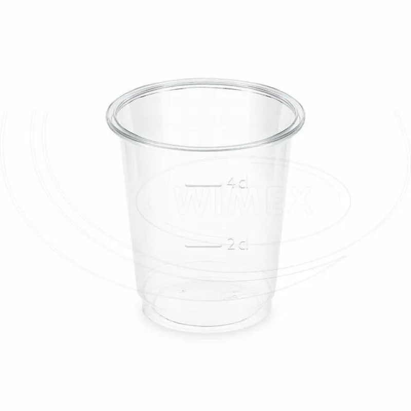 Kelímek čirý (PLA) -BIO- 2 cl / 4 cl (Ø 48 mm) [40 ks] (P3040 - 3B)