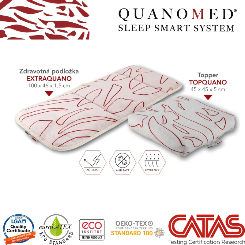 QUANOMED mobilný set - zdravotná podložka + topper podsedák