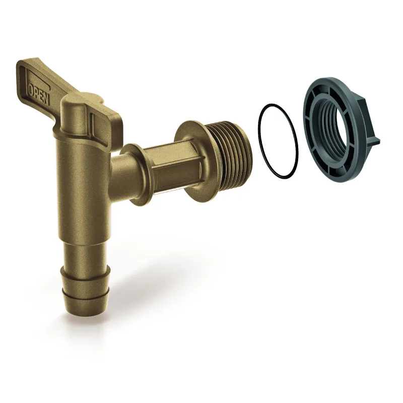 Prosperplast s.r.o. Kohútik plastový k sudu na dažďovú vodu CANTAP 1 zlatý veľkosť závitu 3/4 palca