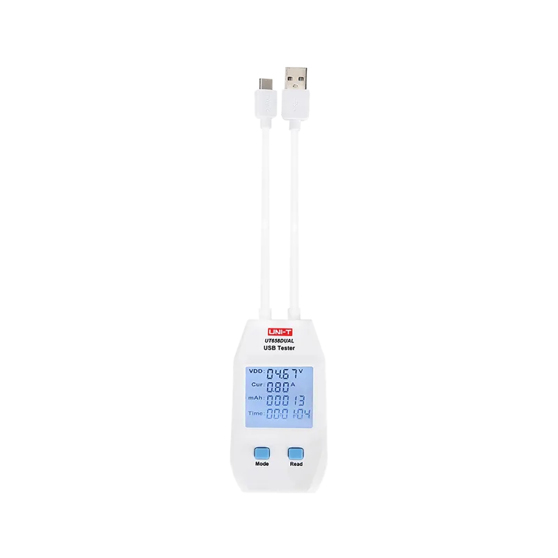 Tester Uni-T UT658 DUAL USB káblov a zariadení USB-A a USB-C MIE0415