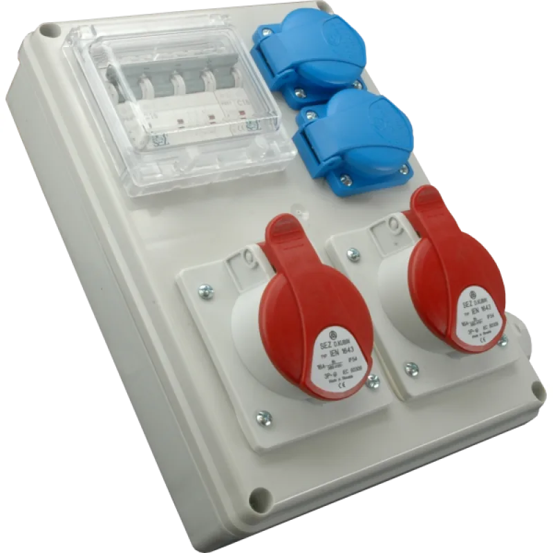 SEZ DK a. s. SEZ Zásuvková rozvodnica ROS-I 1603 2x230V 1x16A+1x32A/400V 5P istená