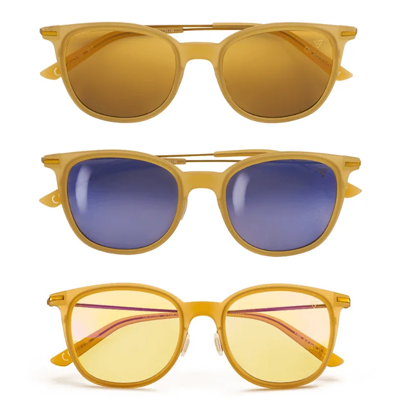 Zepter Hyperpolarizované fullerénové okuliare THE - béžové pilotky