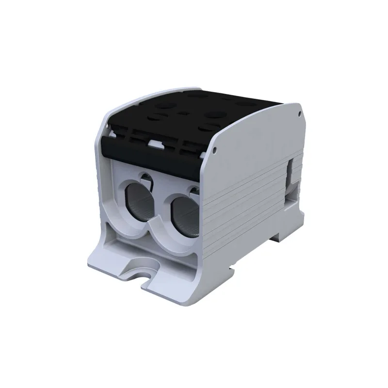 Univerzálna svorka SIMBLOCK STB 95-2 čierna Al/Cu 2x95mm2 jednopólová, 4 otvory