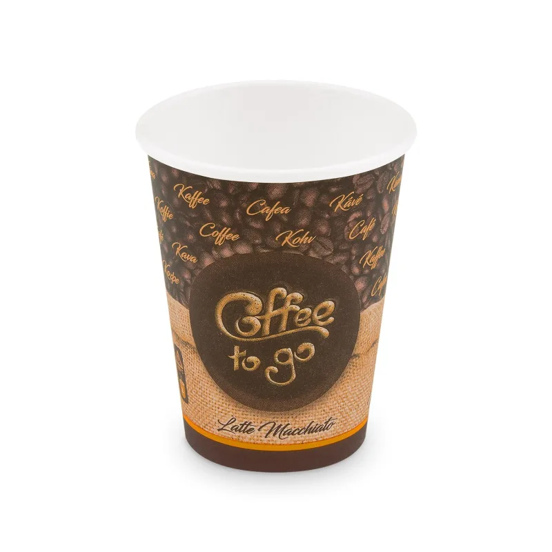 Papírový kelímek "Coffee to go" 420 ml, L (Ø 90 mm) [50 ks] (76642- P10A,B)