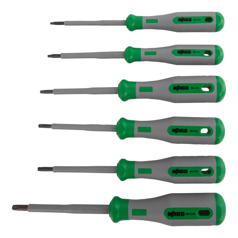 Sada skrutkovačov WAGO 206-2102 VDE Torx®; T8; T10; T15; T20; T25; T30; 1000 V