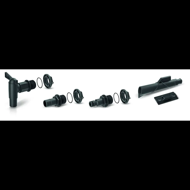 Prosperplast s.r.o. Sada príslušenstva k sudom na dažď. vodu ICANSET 4 (5 dielov) polievanie priamo zo suda