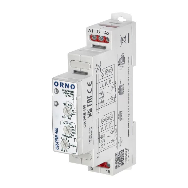 ORNO Schodiskový automat 7 prevádzkových režimov 16A OR-PRE-455