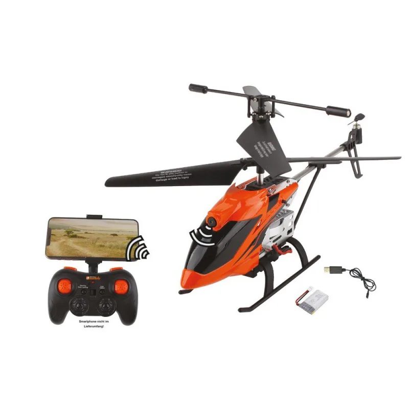 DF-100 FPV heli s barometrem, kamera, WiFi přenos obrazu, AUTO start/přistání, RTF
