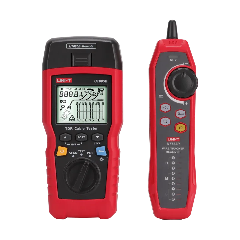 Tester UNI-T UT685B dátových a koaxiálnych káblov CAT5E, CAT6, CAT6A alebo CAT8 MIE0528