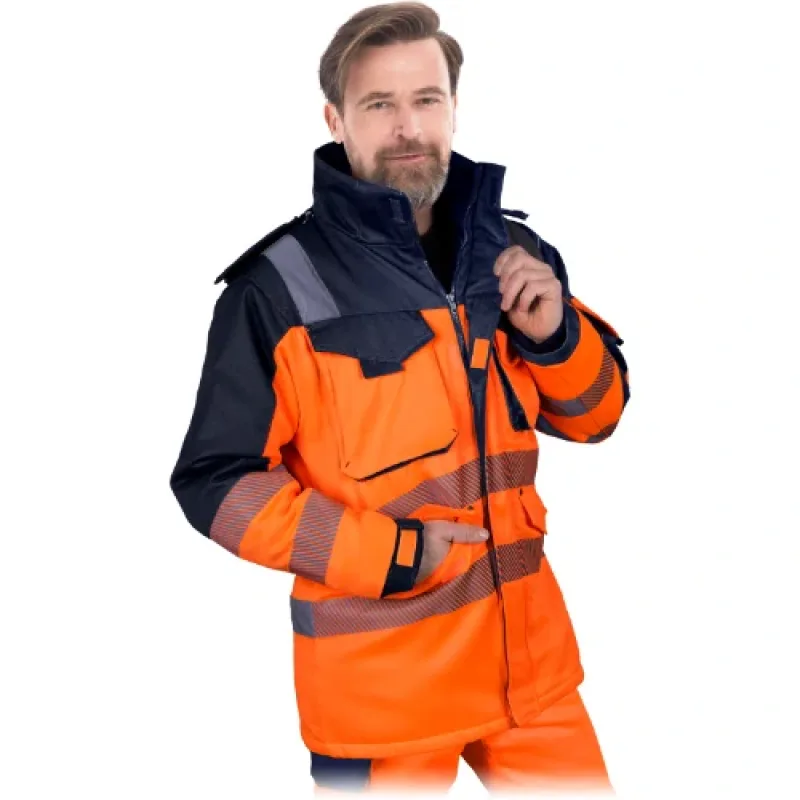 Leber&Hollman JAC WINTER reflexná zimná bunda oranžová