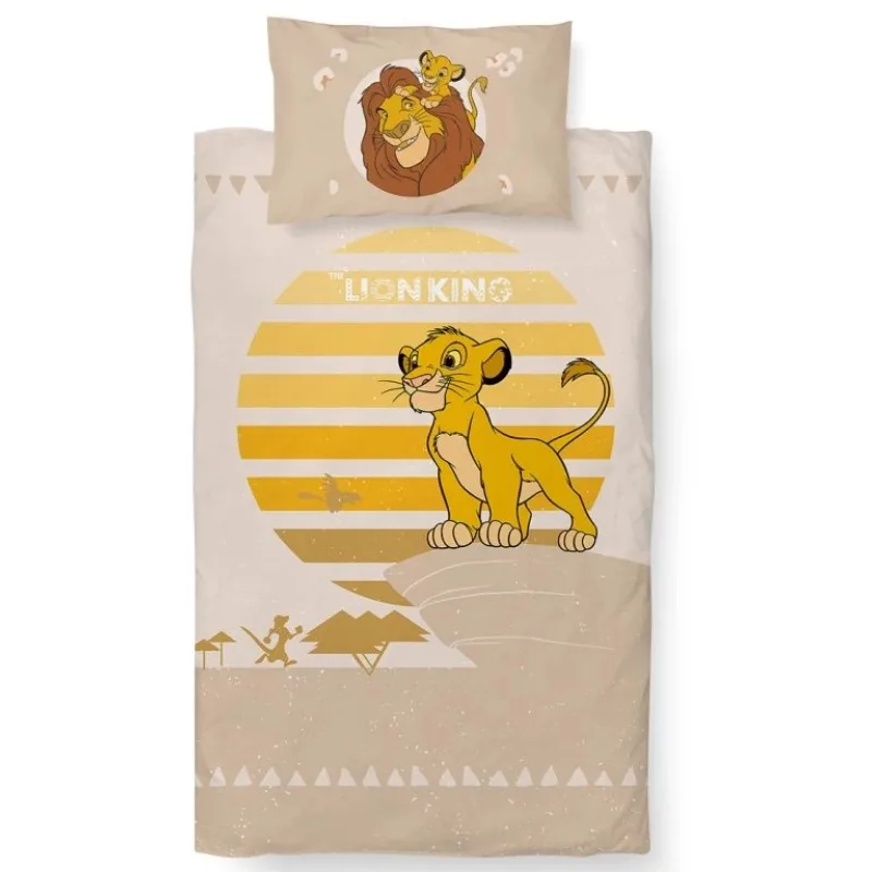 Obliečky do postieľky Leví Kráľ Malý Simba 100x135/40x60 cm