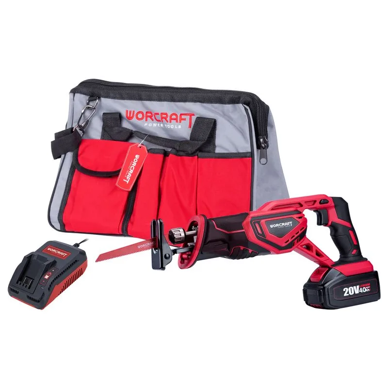 Set Worcraft WSET-09 S20Li ShareSYS, chvostová píla, 1x akumulátor 2.0 Ah, 1x nabíjačka + brašňa