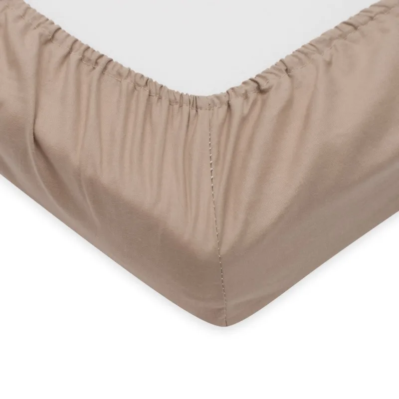 Bavlnené prestieradlo do postieľky New Baby 120x60 cm cappuccino