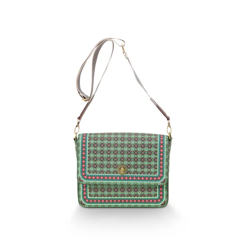 Pip Studio Clover cross body kabelka, zelená