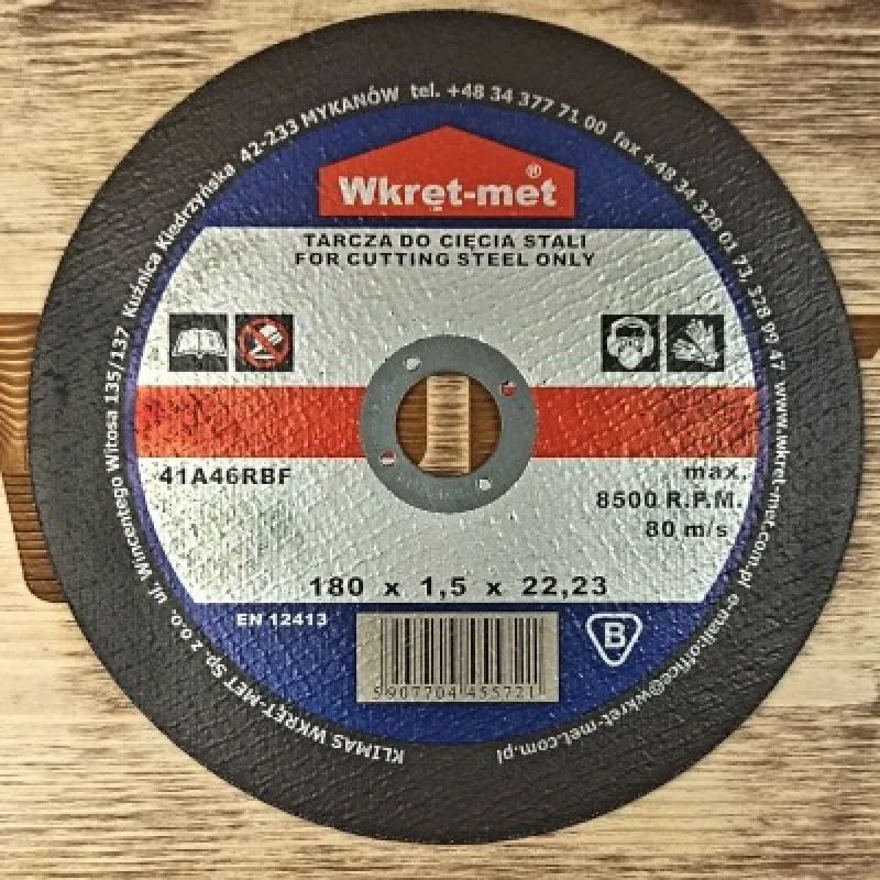 KLIMAS Rezný kotúč na kov TCS 180x1,5mm