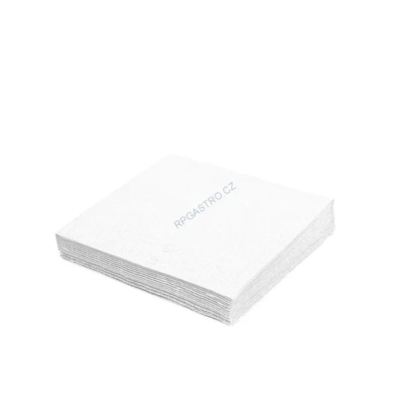 Ubrousky 1-vrstvé 30 x 30 cm bílé [500 ks] (70530 - E22)