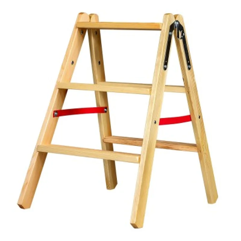 KASTOM DS3 Drevené skladacie schodíky 2X3 stupne, DS3