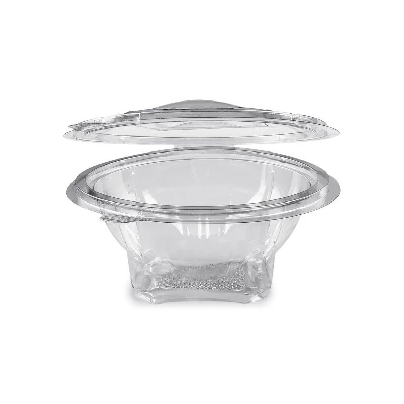 Miska kulatá průhledná s víčkem 500 ml (rPET) [50 ks] (77905)