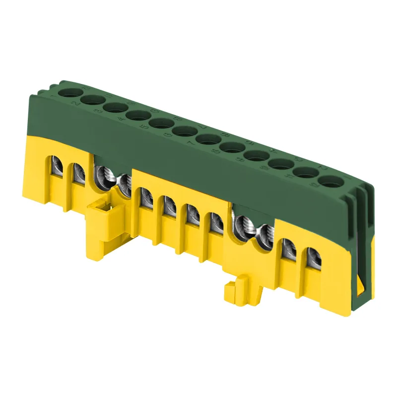 ORNO Zbernica na DIN lištu izolovaná zeleno-žltá IP20, mostík zeleno-žltý PE12 12x16mm2
