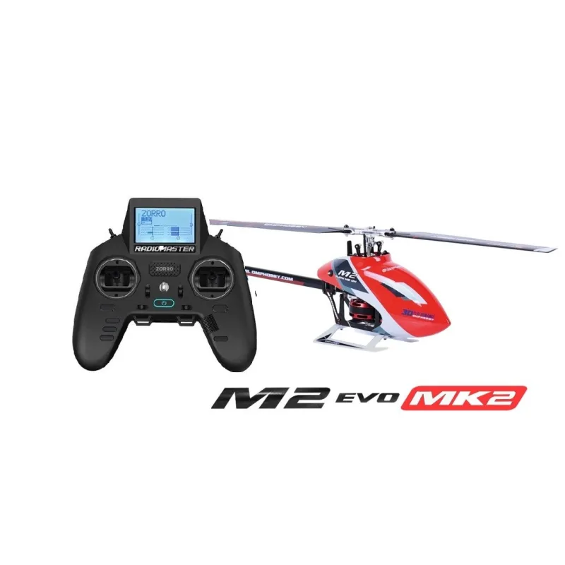 OMP M2 EVO MK2 RC 3D vrtulník Heli-RTF červená