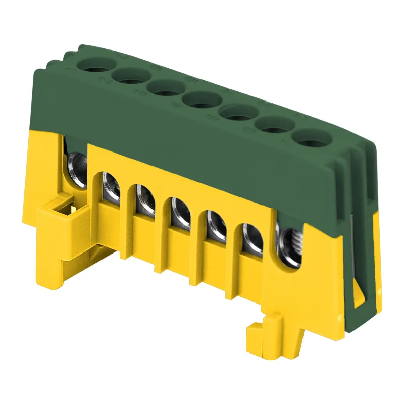 ORNO Zbernica na DIN lištu izolovaná zeleno-žltá IP20, mostík zeleno-žltý PE7 7x16mm2