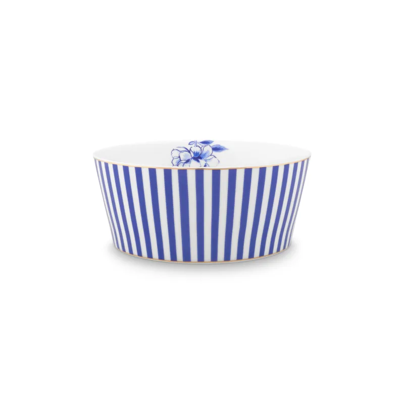 Pip Studio Royal stripes miska ∅15cm, bílo-modrá