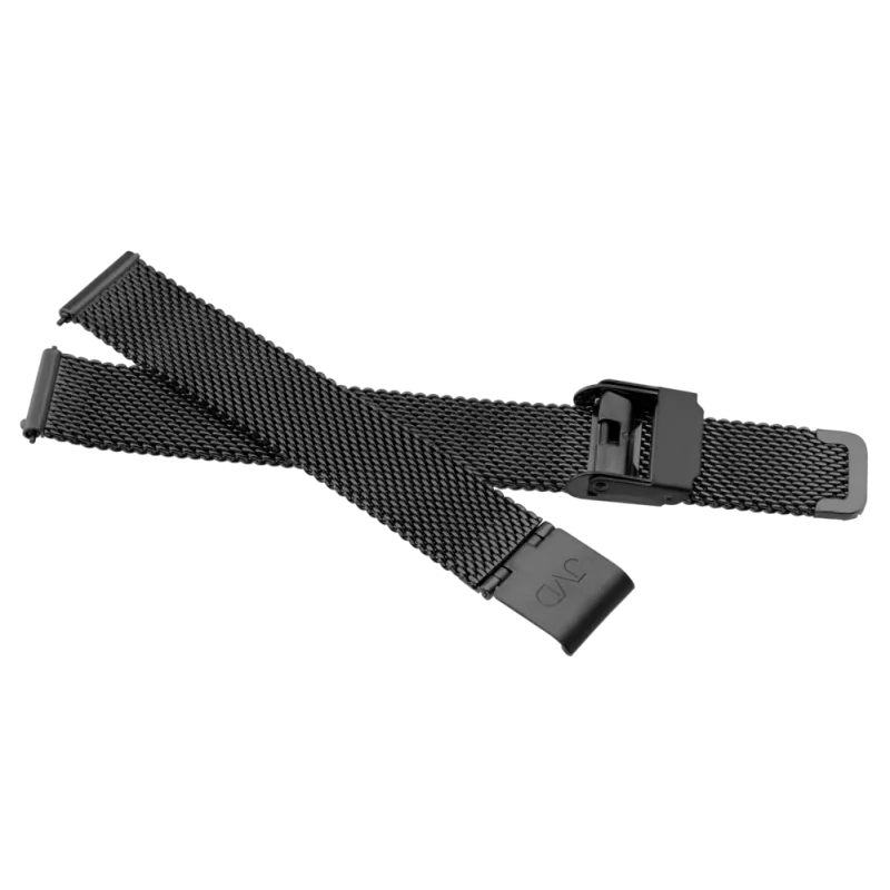 JVD Dámský kovový černý řemínek na hodinky SUNDAY ROSE RSUN-S29