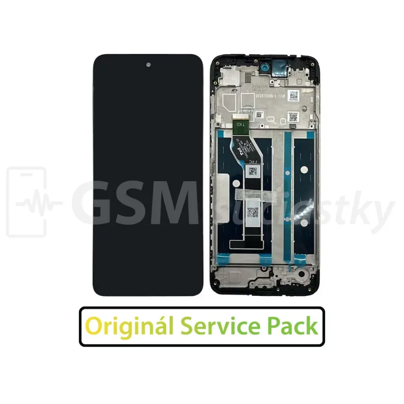 LCD displej + Dotykové sklo Motorola Moto E15, G05 + Rám