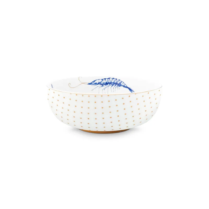 Pip Studio miska Royal Yerseke ø 15cm, bílo-modrá