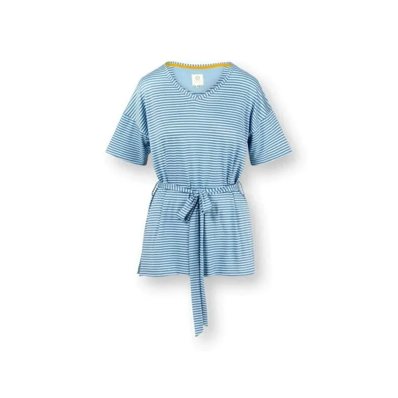 Pip Studio triko s krátkým rukávem Tonya Little Sumo Stripe, modré