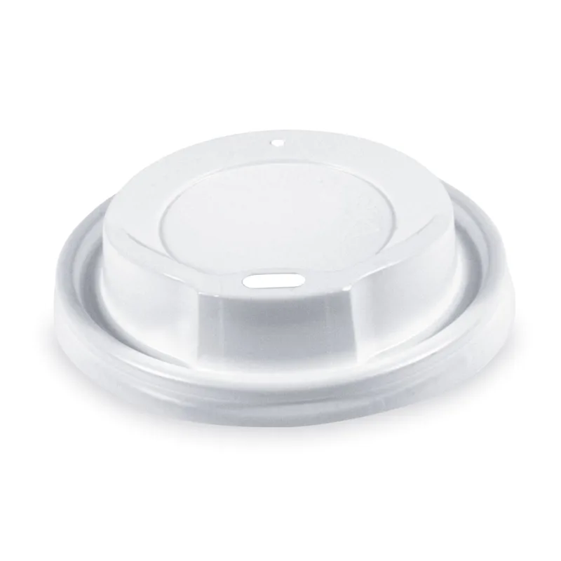 Víčko vypouklé bílé pro kelímky Ø 80 mm [100 ks] (76293-11N)