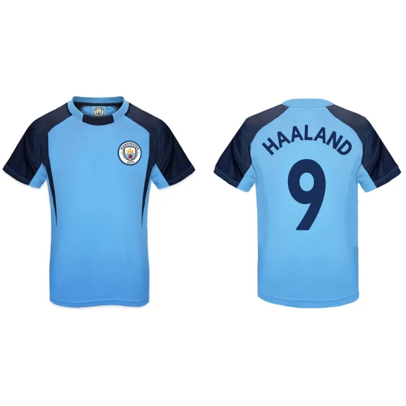 Manchester City Erling HAALAND tréningové tričko modré detské - SKLADOM