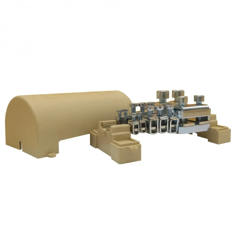 Elektro Bečov Ekvipotenciálna svorkovnica EPS 2 s krytom 4x6 6x16 2x95mm2 (hnedá gobi) I223507