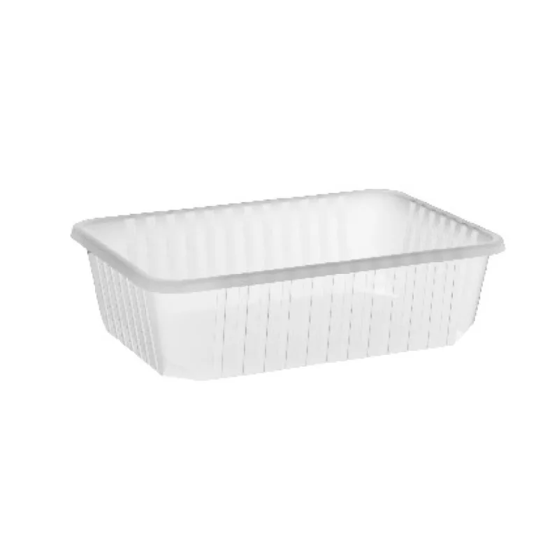 Vanička hranatá průhledná 750 ml (PP) [50 ks] (77507)