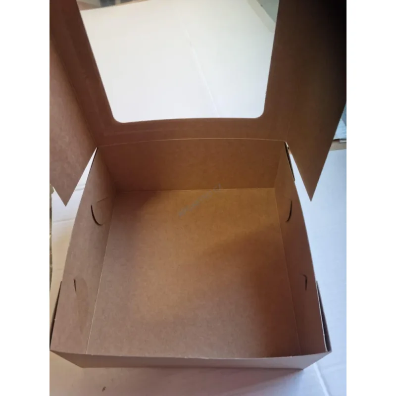 Krabice s okénkem KRAFT 22 x 22 x 9 cm, FSC Mix [1 ks] (71705.26)