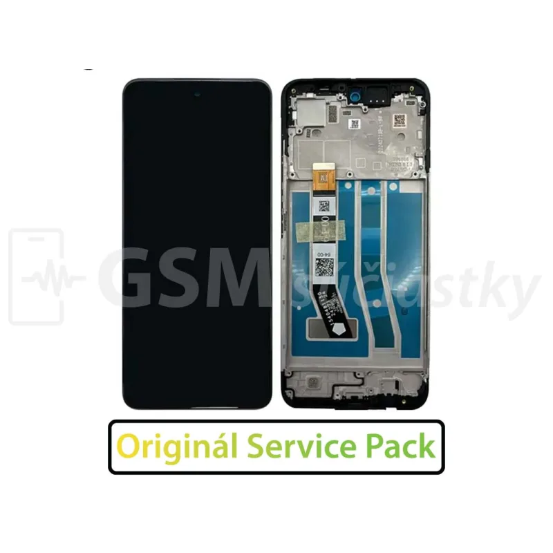 LCD displej + Dotykové sklo Motorola Moto G55 + Rám