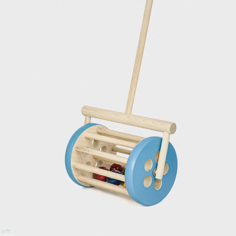 Tarnawa Drevený bubon na tlačenie modrý