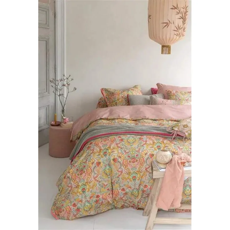 Pip Studio perkálové povlečení Kyoto Festival žluté 140x200 + 70x90 cm