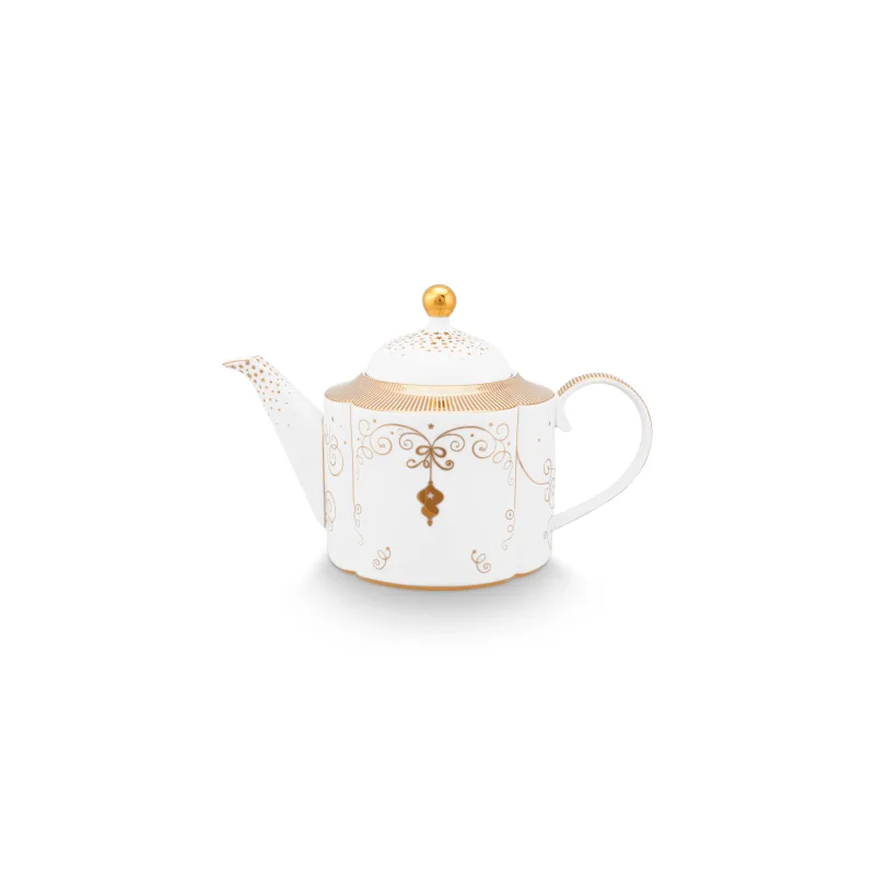 Pip Studio Royal Winter konvice 1.65l, bílá