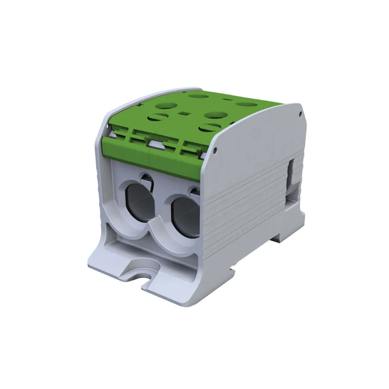 Univerzálna svorka SIMBLOCK STB 95-2 zelená Al/Cu 2x95mm2 jednopólová, 4 otvory