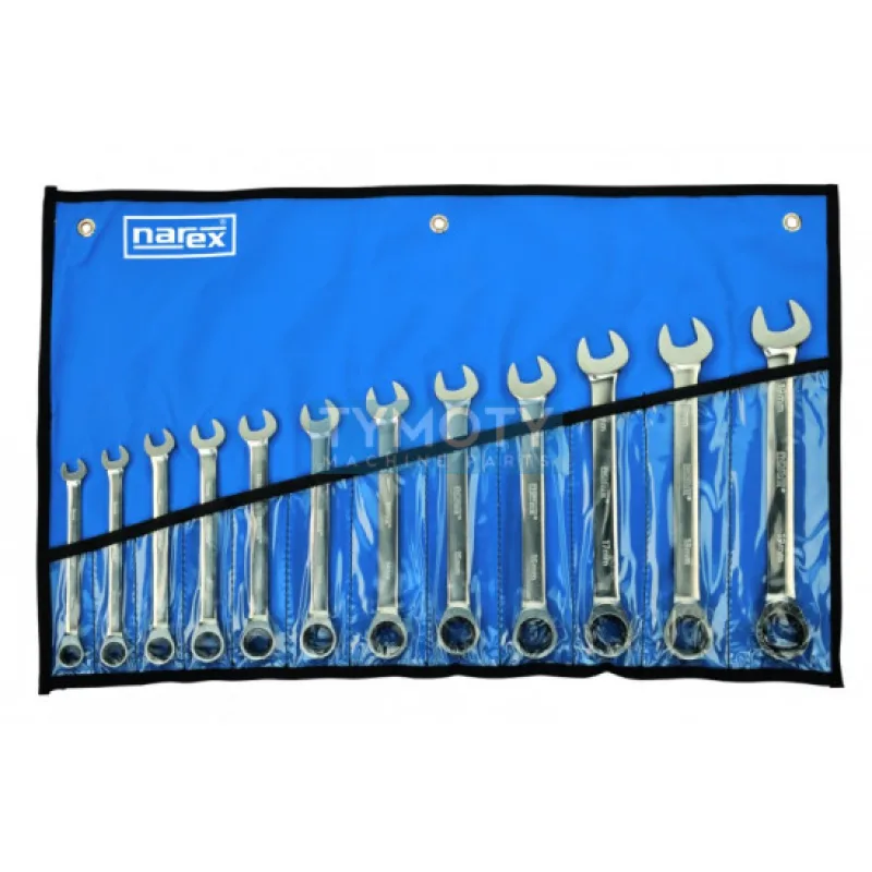 Súprava očkoplochých račňových kľúčov 12 ks 8-19 mm vinylové puzdro DIN 3113, NAREX 443000593