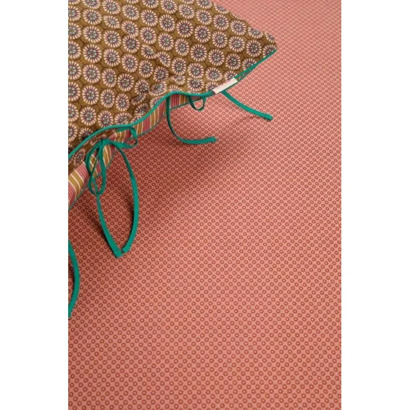 Pip Studio perkálové prostěradlo Twinkle Star 180x200 cm, terra